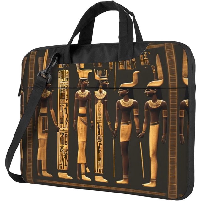 Ancient Egyptian Hieroglyph Print Laptop Shoulder Bag Messenger Laptop