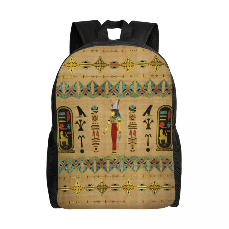 Ancient Egyptian Hieroglyphs Laptop Backpack Women Men Basic