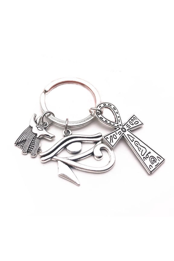 Ancient Egyptian Keyring for Cross Charm for Key Chain Egypt Keychain Gift for M
