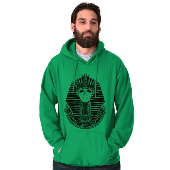 Ancient Egyptian Pyramid Pharaoh Unisex Plus Fleece Graphic Hoodie Brisco Brands 2X
