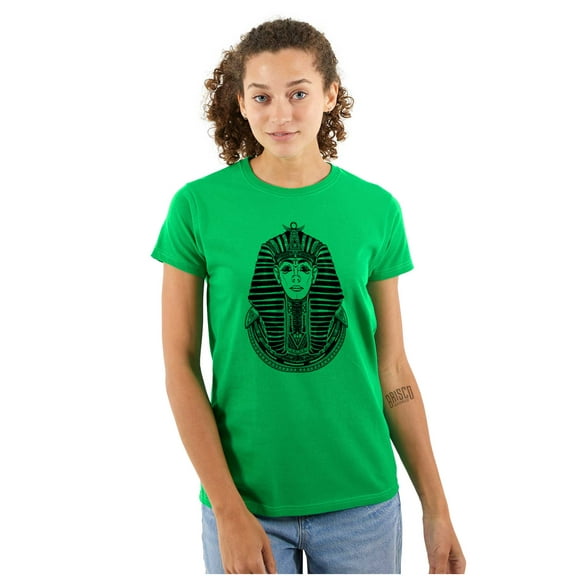 Ancient Egyptian Pyramid Pharaoh Womens Slim Fit Graphic Tee Brisco Brands S