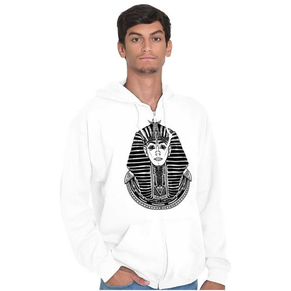 Ancient Egyptian Pyramid Pharaoh Zip Up Hoodie Men's Women's Brisco Brands M
