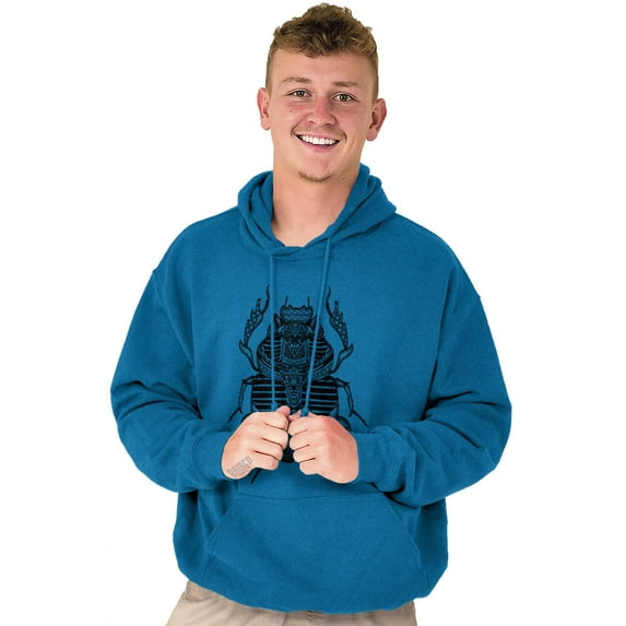 Ancient Egyptian Scarab Beetle Hoodie Sweatshirt Women Men Brisco Brands 2X