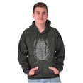 thumbnail image 1 of Ancient Egyptian Scarab Beetle Hoodie Sweatshirt Women Men Brisco Brands 2X, 1 of 6