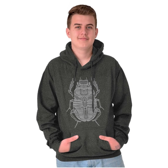 Ancient Egyptian Scarab Beetle Hoodie Sweatshirt Women Men Brisco Brands 2X