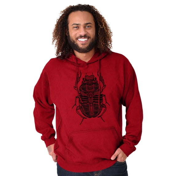 Ancient Egyptian Scarab Beetle Hoodie Sweatshirt Women Men Brisco Brands 3X