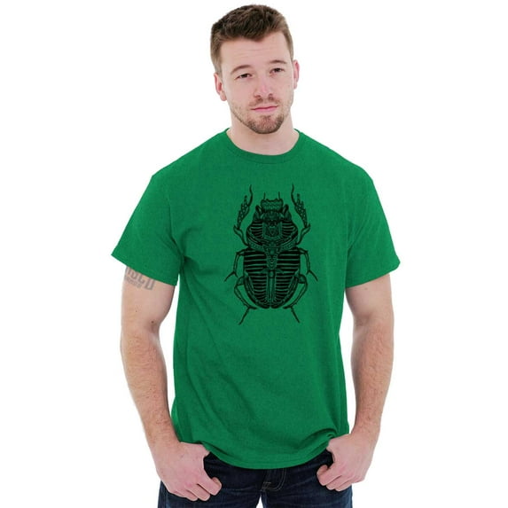 Ancient Egyptian Scarab Beetle Plus Size Crewneck Graphic Tee Shirt Brisco Brands 3X