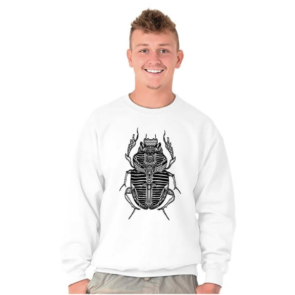 Ancient Egyptian Scarab Beetle Sweatshirt for Men or Women Brisco Brands S