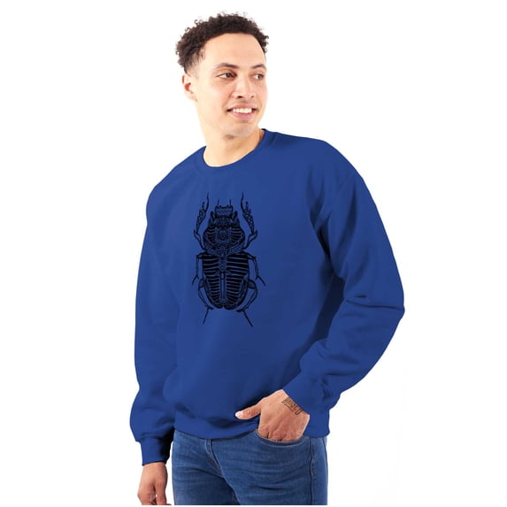 Ancient Egyptian Scarab Beetle Sweatshirt for Men or Women Brisco Brands S