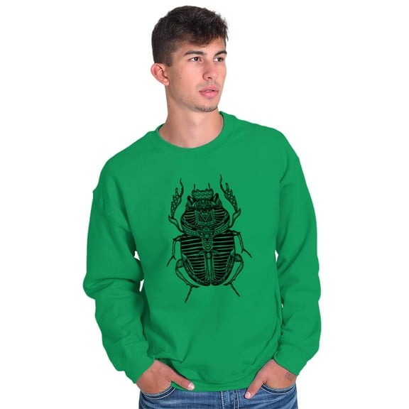 Ancient Egyptian Scarab Beetle Sweatshirt for Men or Women Brisco Brands X