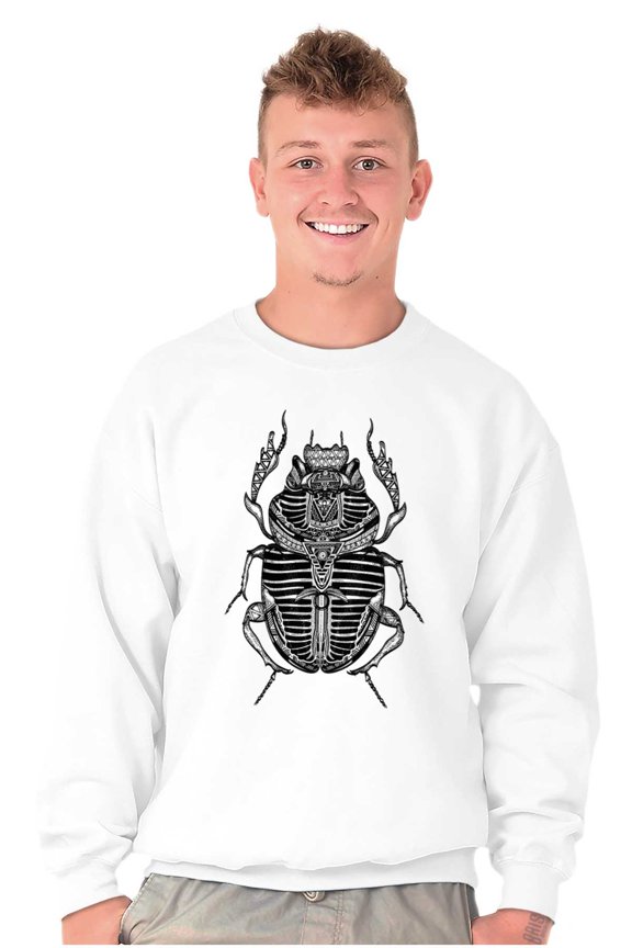 Ancient Egyptian Scarab Beetle Unisex Plus Fleece Graphic Sweatshirt Brisco Brands 5X