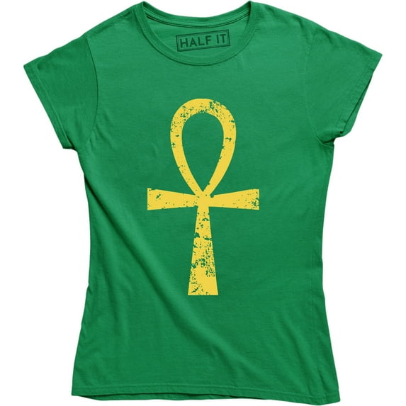 Ancient Egyptian Symbols Cross Ankh Breath Key Of Life Crux Ansata Women T-Shirt