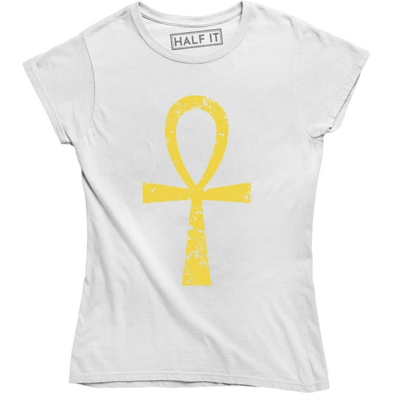 Ancient Egyptian Symbols Cross Ankh Breath Key Of Life Crux Ansata Women T-Shirt