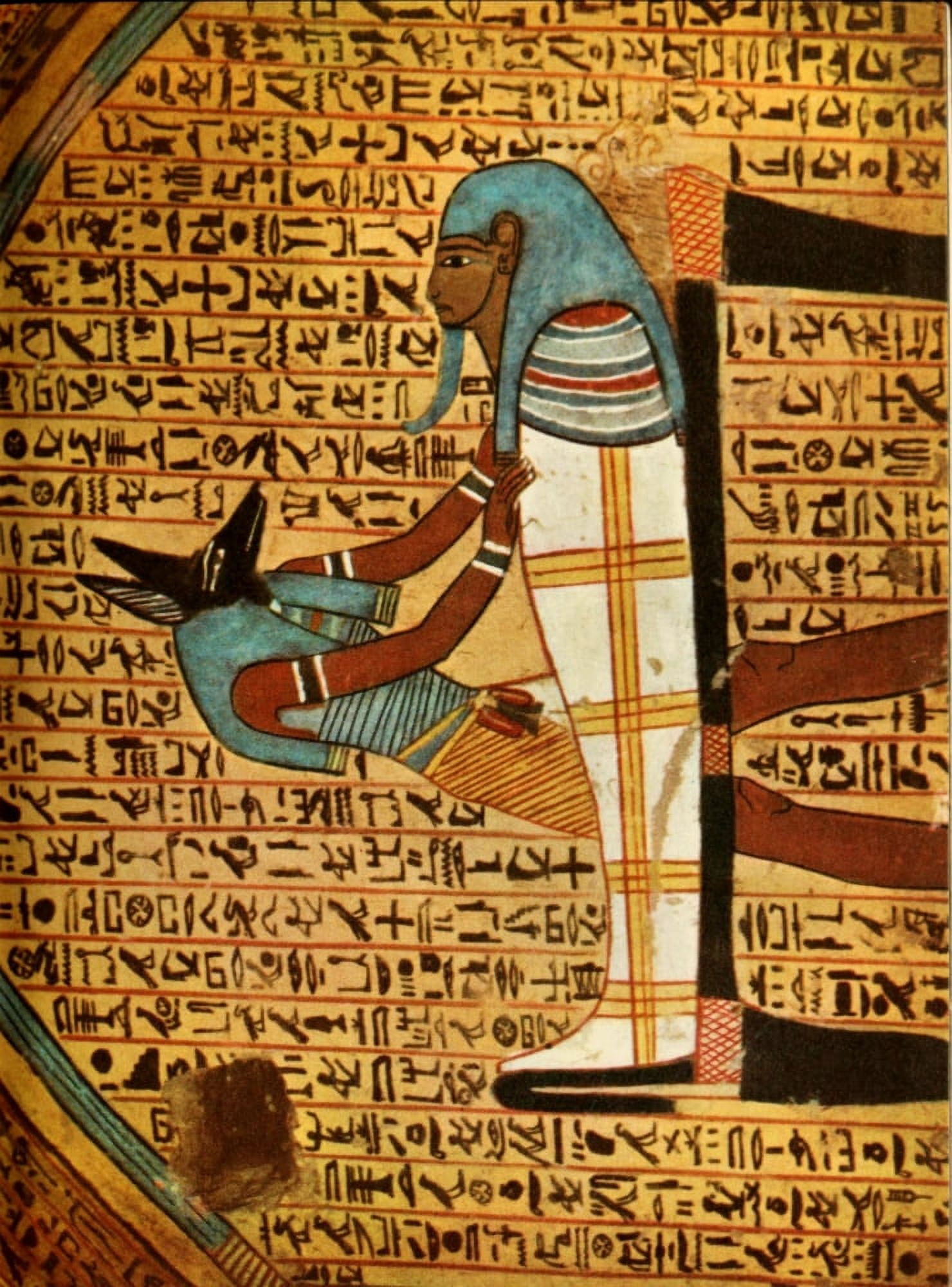 Ancient Egyptian Wall Paintings 1956 Tomb of Amennakht Canvas Art - (24 x 36)