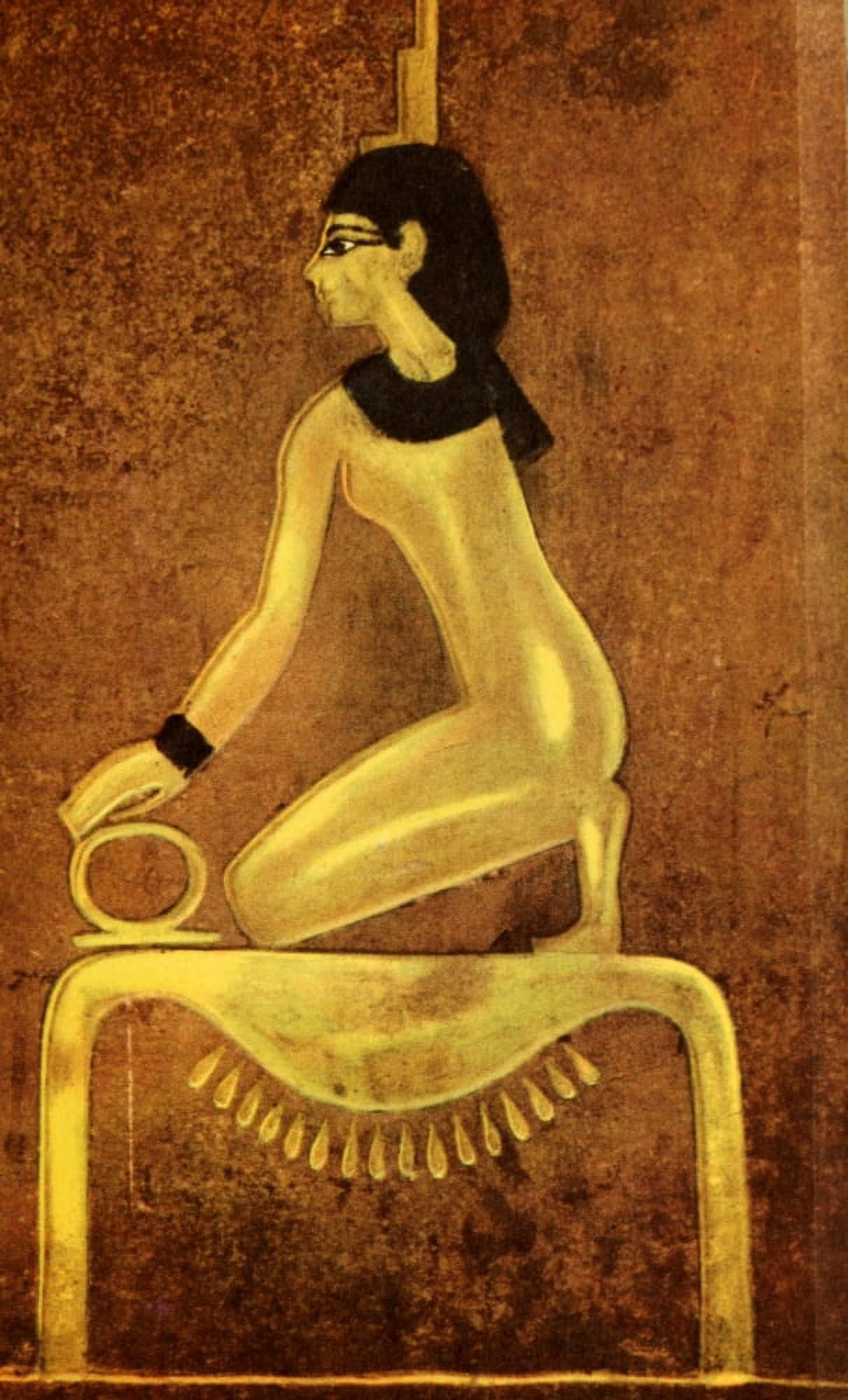 Ancient Egyptian Wall Paintings 1956 Tomb of Amenophis II Isis Canvas Art - (18 x 24)