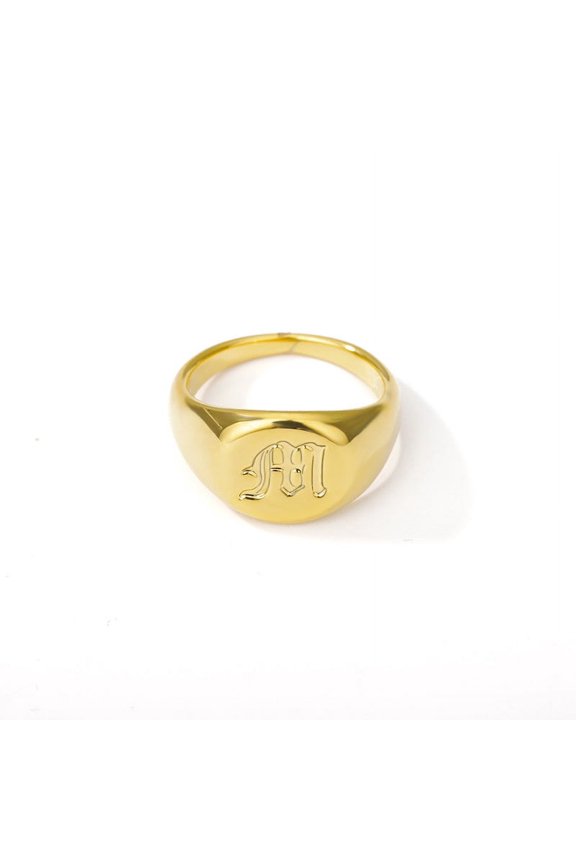 Ancient English font ladies letter ring