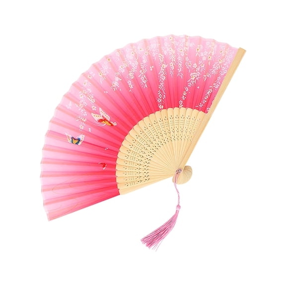 Ancient Fan Chinese Folding Dance Bamboo I Model Traditional Craft For Performance Collection