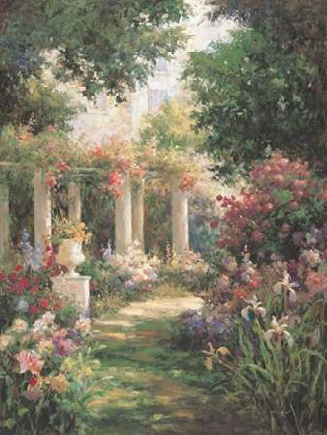 Ancient Garden Columns Canvas Art - Vail Oxley (22 x 28)