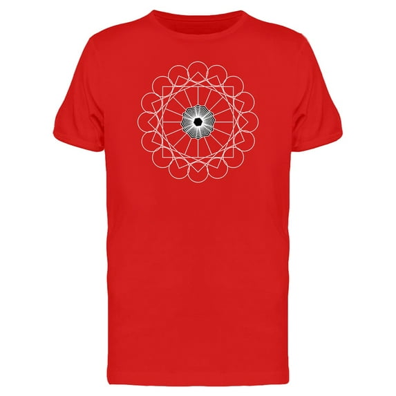 Ancient Geometric Mandala B&W Tee Men's -Image by Shutterstock