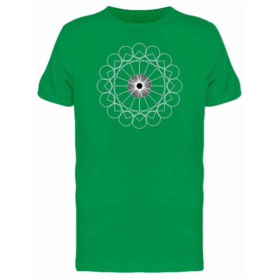 Ancient Geometric Mandala B&W Tee Men's -Image by Shutterstock