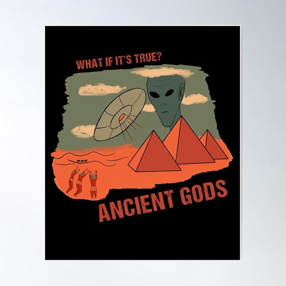 Ancient Gods Ancient Egypt Poster Wall Art, Modern Wall Decor For Living Room Bedroom, 8x12 UNFRAMED