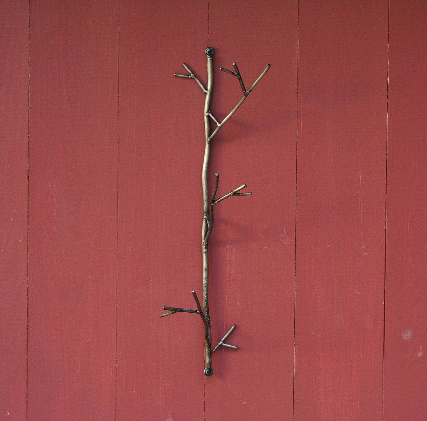 Rustic Bronze Handcrafted Twig Wall Hook