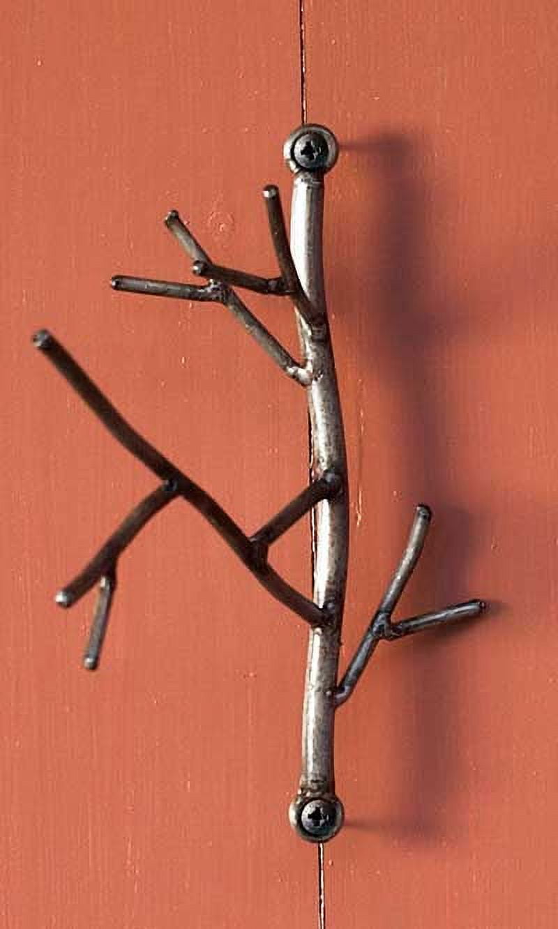 Ancient Graffiti Twig Hanging Hook Gray 8.75 H