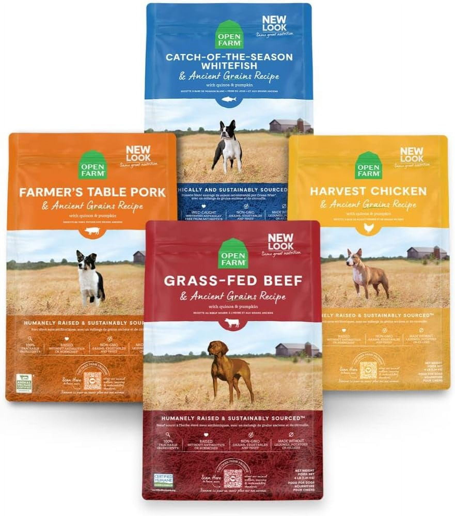 Ancient Grain Dry Dog Food Bundle with CatchofTheSeason Whitefish