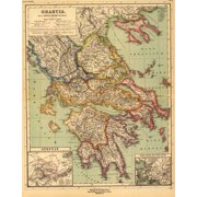 Ancient Greece Art Poster 12in x 16in Metal Print 12x16 Multi-Color Square Adults Best Posters