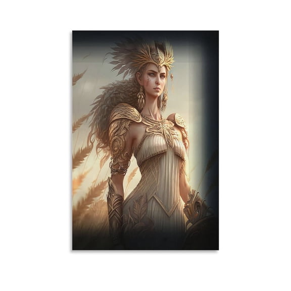 Ancient Greek Gods Poster Demeter Posters Wall Art Painting Canvas Gift Living Room Prints Bedroom Decor Poster Artworks 08x12inch(20x30cm)