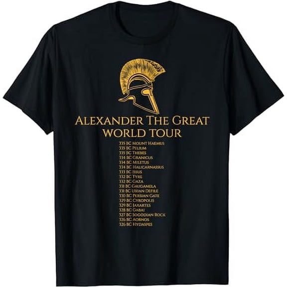 Ancient Greek History - Alexander The Great World Tour T-Shirt