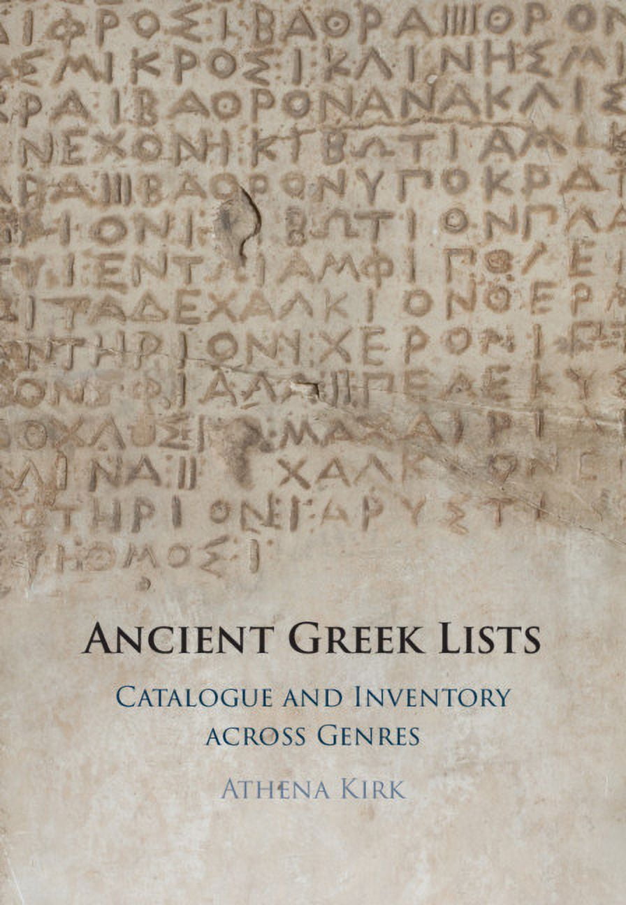 Ancient Greek Lists, (Hardcover)