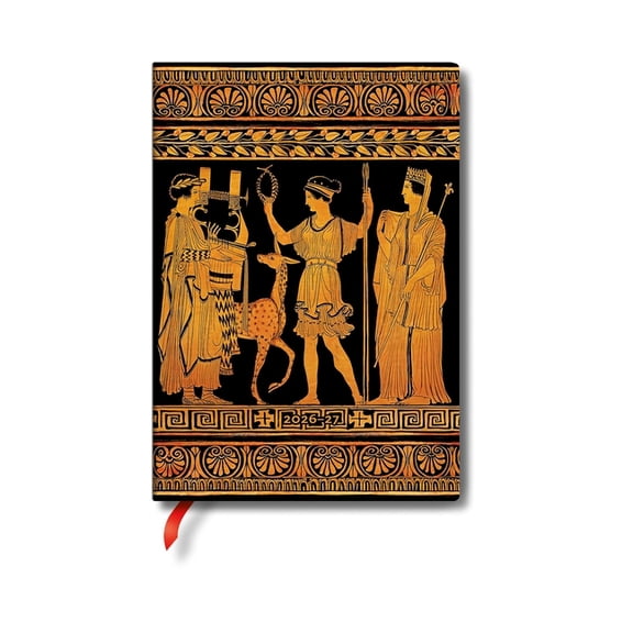 Ancient Greek Pottery 2027 Gathering of Deities MIDI Horizontal Softcover 18-Month Weekly Planner, 224pg, 80gsm by Paperblanks (Ancient Greek , (Paperback)