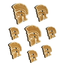 Ancient Greek Roman Spartan Helmet Wood Buttons for Crochet Knitting Sewing DIY Craft - 1.00 Inch Medium (7pcs)