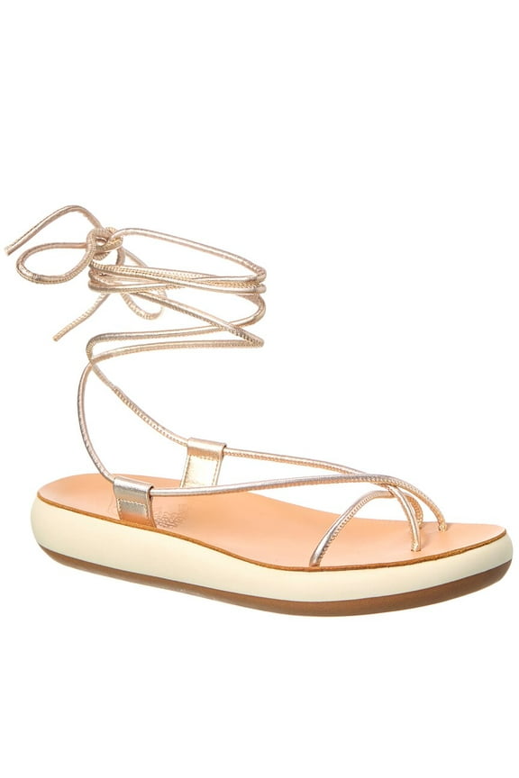 Sandals Diakopes Comfort Leather Sandal, 39, Gold