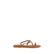 Ancient Greek Sandals Elevated Eleftheria Sandals Brown Womens