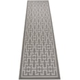 thumbnail image 1 of Ancient Greek Style Design Grey Color Rug Runner Printed Slip Resistant Rubber Back Latex Runner Rug (Grey, 1'11" x 7'), 1 of 8