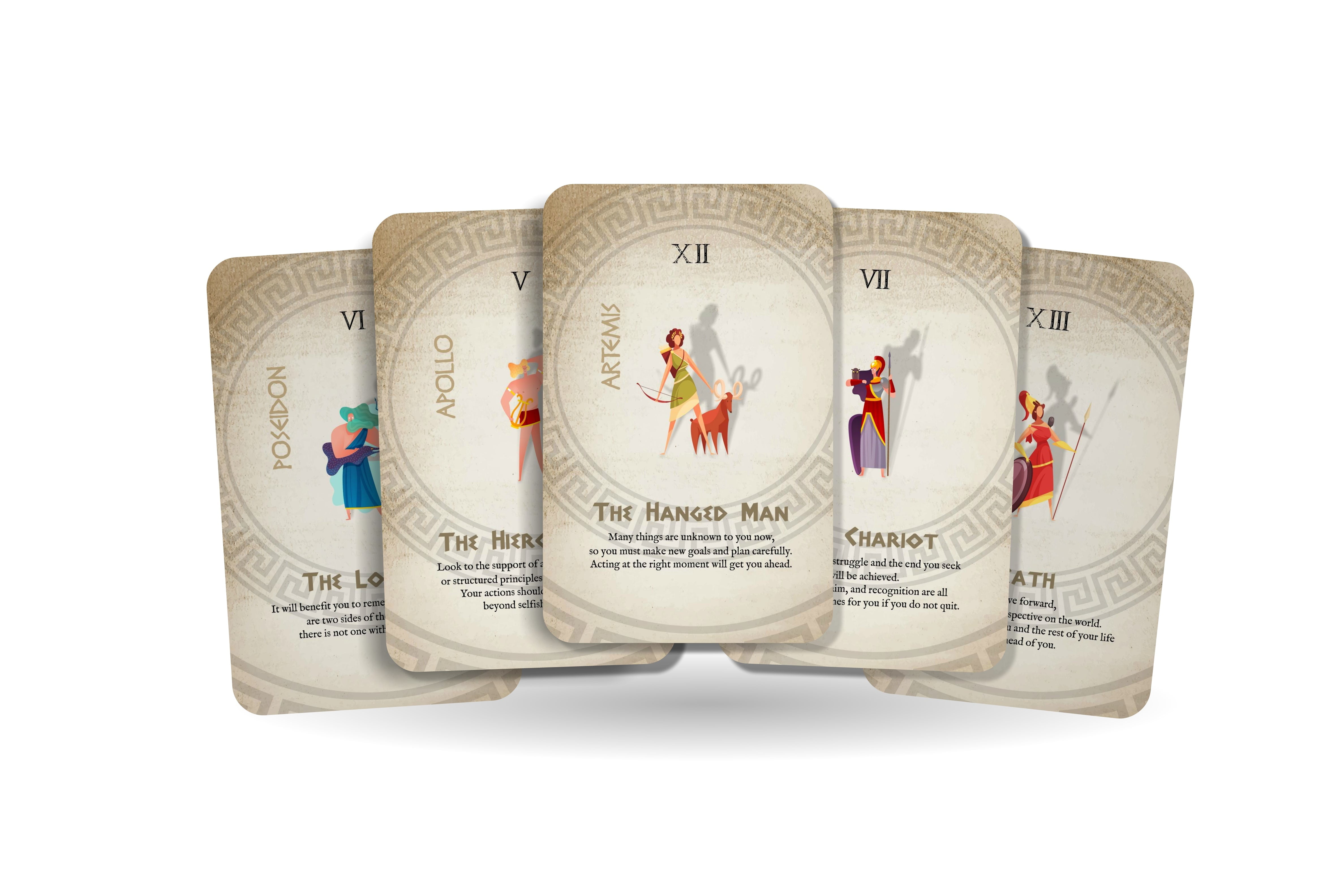 Ancient Greek Tarot Cards Major Arcana Divination Tool Tarot