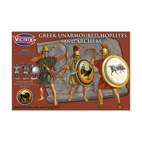 Victrix Ancient Greek Unarmoured Hoplites & Archers - 450-300 BC New