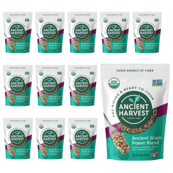 Ancient Harvest Organic Ancient Grain Power Blend, 14.4 oz Bag (Pack of 12)