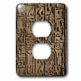 thumbnail image 1 of 3dRose, Ancient Hieroglyphics, Temple of Karnak, Luxor, Egypt-AF14 AJE0078 - Adam Jones, 2 plug outlet cover, 1 of 1