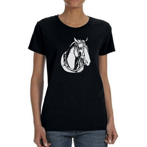 Ancient Horse T-Shirt Women -Smartprints Designs, Female Large