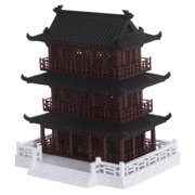 LOLIPPYY Chinese Ancient Pavilion Ornament in Multi Color for Elegant Home Decor