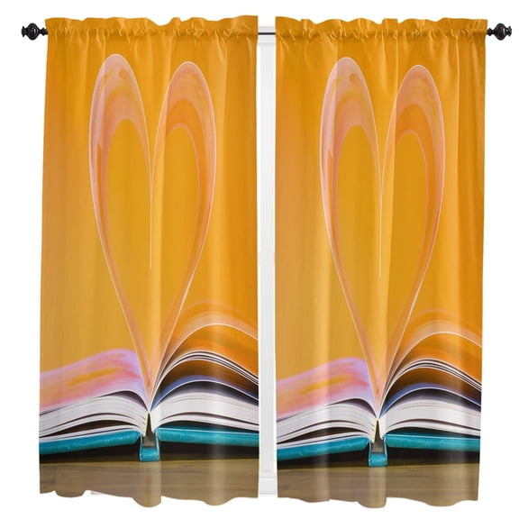 Ancient Library Book Curtain For Living Room Kids Bedroom Kitchen Window Curtains Home Interior Drapes