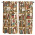 thumbnail image 1 of Ancient Library Book Curtain For Living Room Kids Bedroom Kitchen Window Curtains Home Interior Drapes, 1 of 7