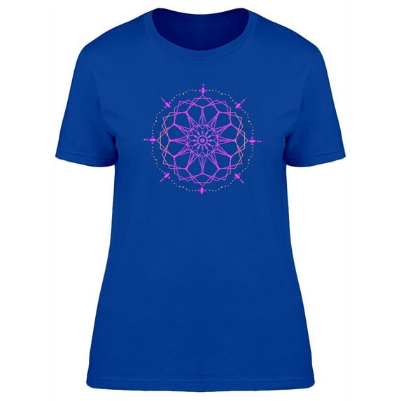 Ancient Mandala In Purple Color T-Shirt Women -Image by Shutterstock, Female x-Large