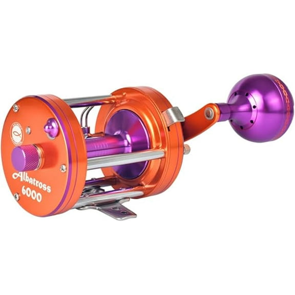 Ancient Mariner Albatross 6000 Round Bait cast Reel Orange
