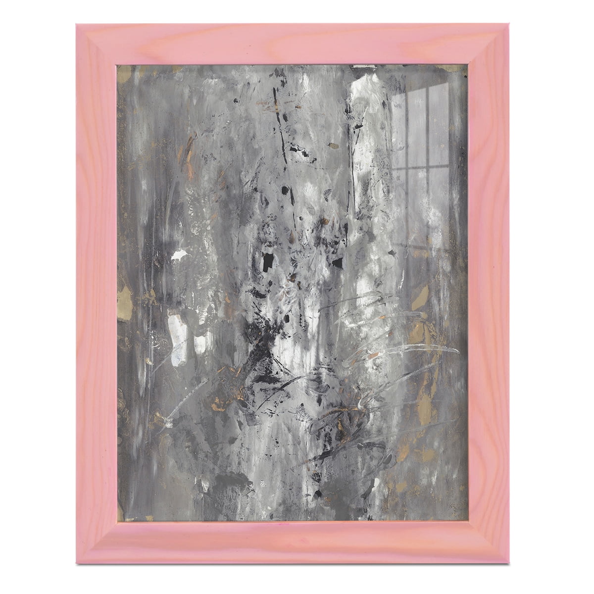 Ancient Marks I - Framed Print w/glass - Sunset Pink