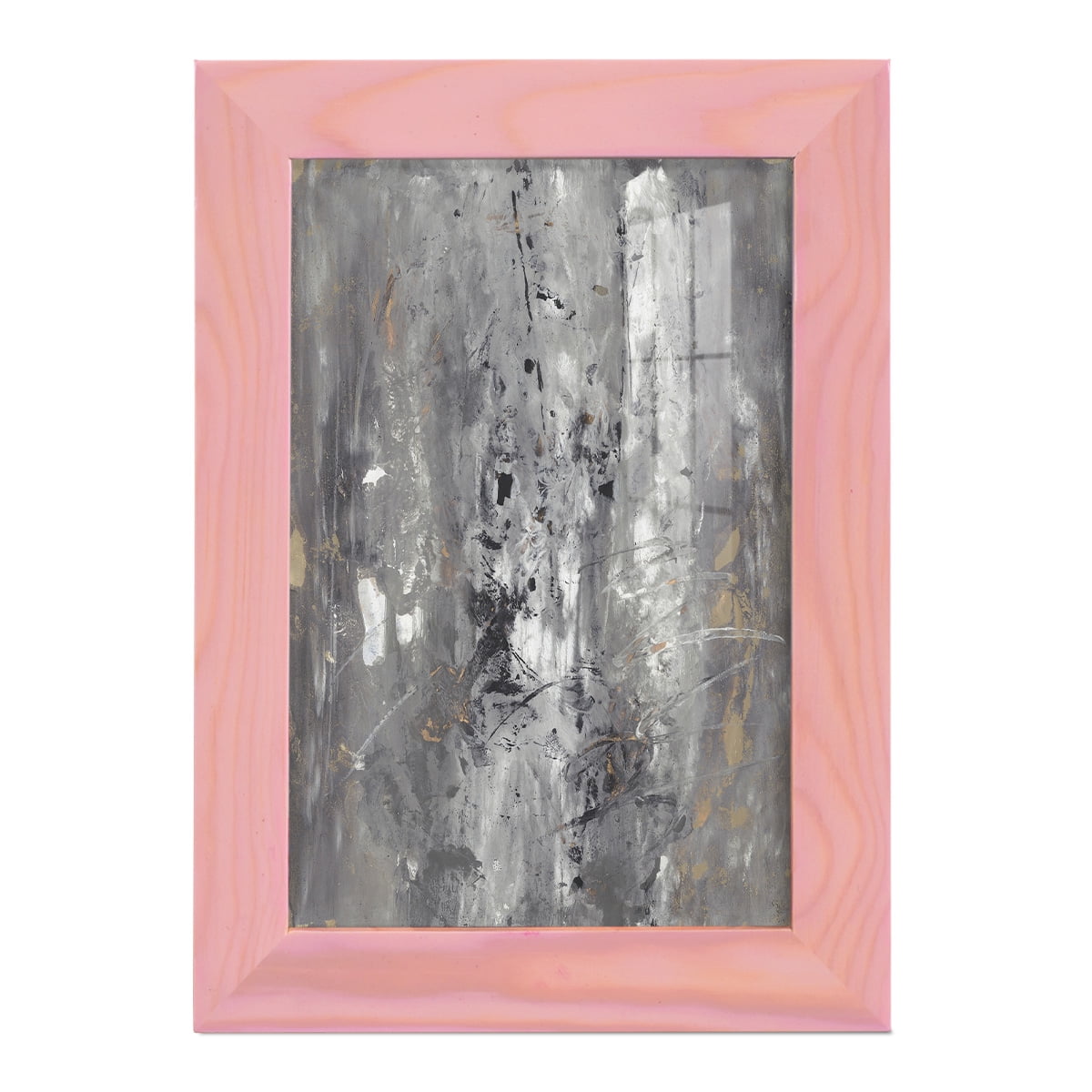 Ancient Marks I - Framed Print w/glass - Sunset Pink