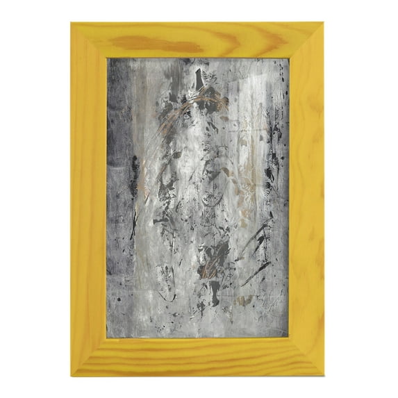 Ancient Marks II - Framed Print w/glass - Sunflower Yellow
